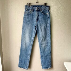 GAP Women’s Sky High Straight Blue Jeans